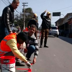 Prefeitura inicia demarcação de área para montar barracas