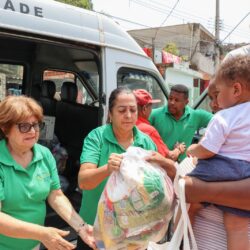 Fundo Social promove doação de cestas básicas na Vila Cristina